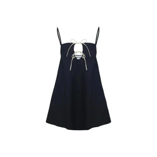 PRINCESS POLLY Together Мини Платье Slip Платье Женское Черное Черное