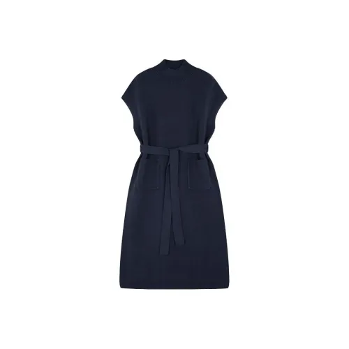 IHIMI Без рукавов Платье Женское Темно-синий
