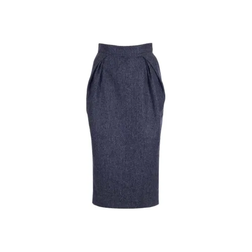 Maison Margiela Серые Женские Повседневные Длинные Юбки