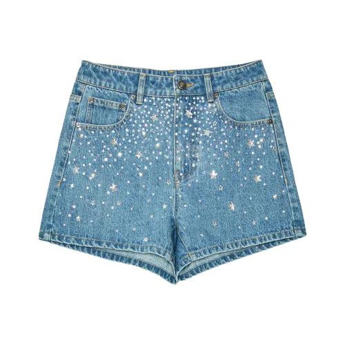 Ed Hardy Индиго Женские Джинсовые Шорты