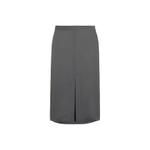 TOTEME Свинцово-серый Женские Повседневные Длинные Юбки