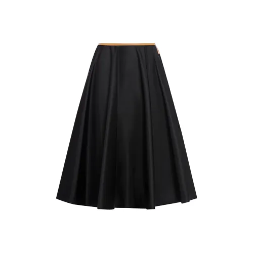PRADA SS24 Повседневная длинная юбка женская черная