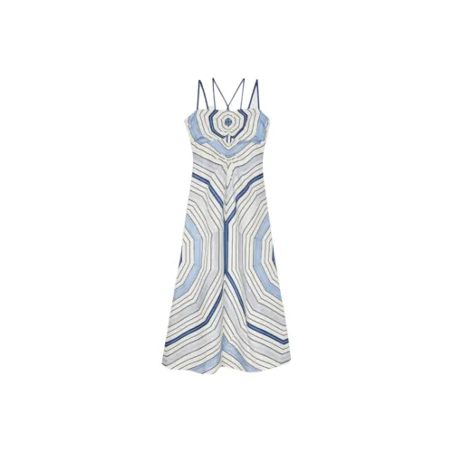 Платье Sandro Slip Женское Небесно-голубое