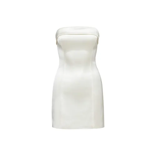 ARITZIA Ten Мелкие блестки Сатин Tube Платье Без рукавов Платье Женское Светлая береза Светлая береза