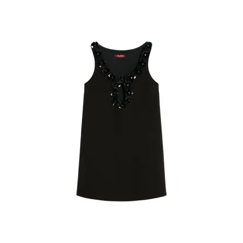 MaxMara Slip Платье Женское Черное