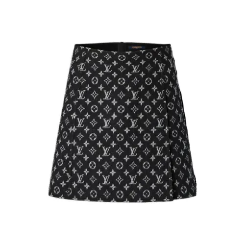 LOUIS VUITTON FW22 Повседневные короткие юбки Женские Черный