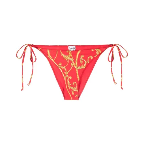 GANNI Женские Плавки Красного Цвета