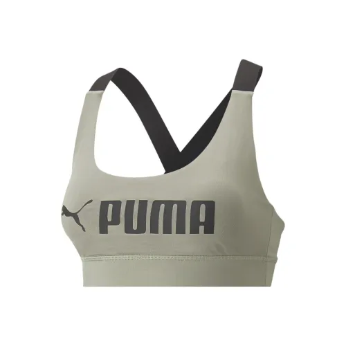 PUMA MID IMPACT FIT Бюстгальтер Спортивное белье Женское Зеленый