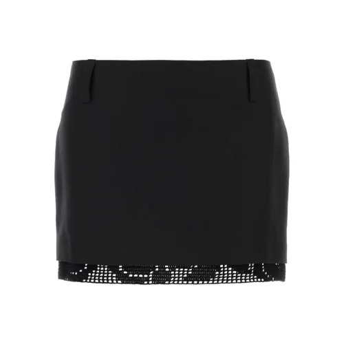 MAGDA BUTRYM SS24 Повседневная короткая юбка Женская Черная