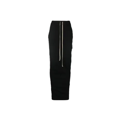 Rick Owens DRKSHDW Черные Женские Повседневные Длинные Юбки