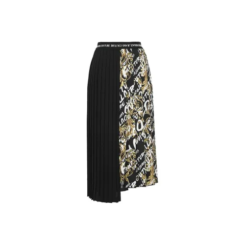 VERSACE JEANS COUTURE Черная Женская Повседневная Длинная Юбка