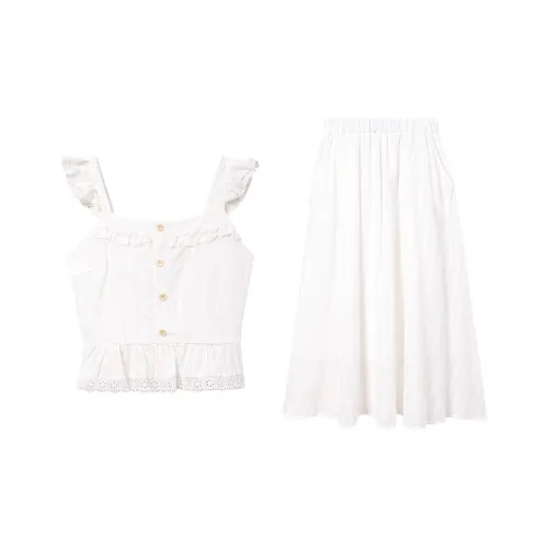 EIDOLON GRAIN Комплект с юбкой Женская Белая