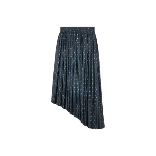 Loro Piana Морской синий Женские Повседневные длинные юбки