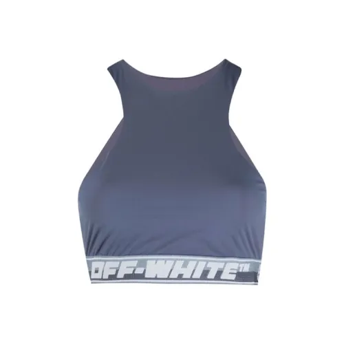 Off Белый FW21 Серый Женские Спортивные майки без рукавов