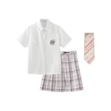 Комплект с коротким рукавом (розовый)