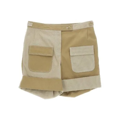 THOM BROWNE Хаки Унисекс Джинсовые шорты