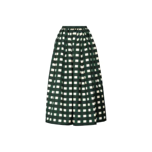 PRADA Зеленая Женская Повседневная Длинная Юбка