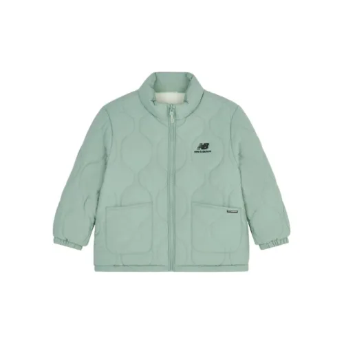 New Balance совместный бренд Хлопковый пуховик Зеленый Детский