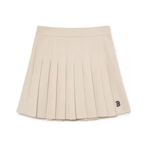 MLB Повседневные короткие юбки женские светлый бежевый