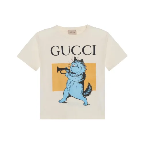 GUCCI T-рубашка цвет слоновая кость детский