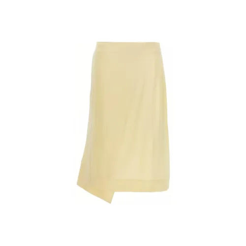 JIL SANDER Желтая Женская Повседневная Длинная Юбка