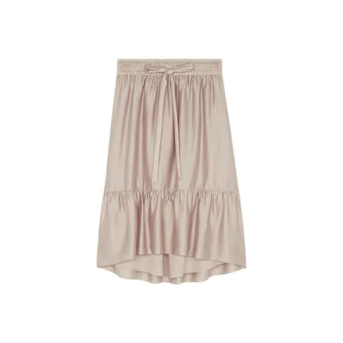CLUB MONACO Повседневный Длинный Юбка Женская Светло-Розовая