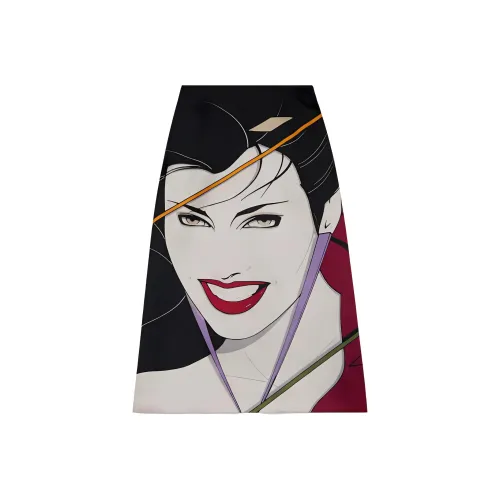 GUCCI Повседневный Длинный Юбка Женская Черная