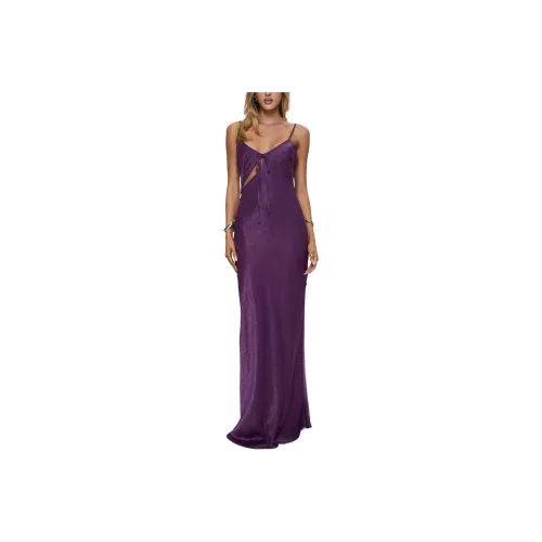 PRINCESS POLLY LINGER Bias Cut Maxi Dress Slip Платье Женские Фиолетовый Фиолетовый