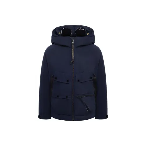C.P.Company Детская одежда U16 Pro Tek Goggle Куртка Куртки Пальто Морской синий Детский