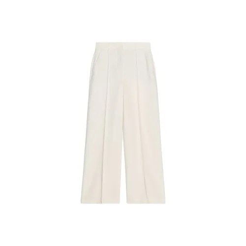 ZARA ZW Series Сливочный Женские Костюмные Брюки