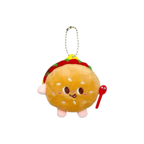 ROUERXIONG Милый Гамбургер и Картофель фри Food Куклы Плюшевый Брелок 8 см 10 см 11 см Высота