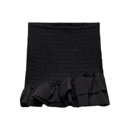 ZARA Черные Женские Повседневные Короткие Юбки