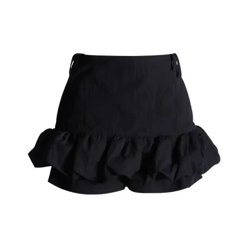Wen Shan Повседневные Короткие Юбки Женские Классический Черный