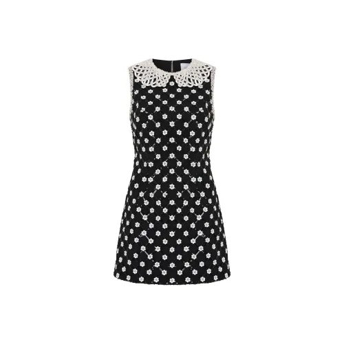 REBECCA VALLANCE FW24 Sleeveless Dress Women's Black REBECCA VALLANCE FW24 Без рукавов Платье Женское Черное