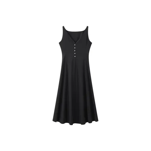 PEACEBIRD Без рукавов Платье Женское Черное