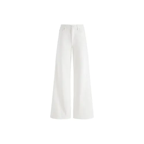 ALICE+OLIVIA TRISH Джинсы Женские Белые