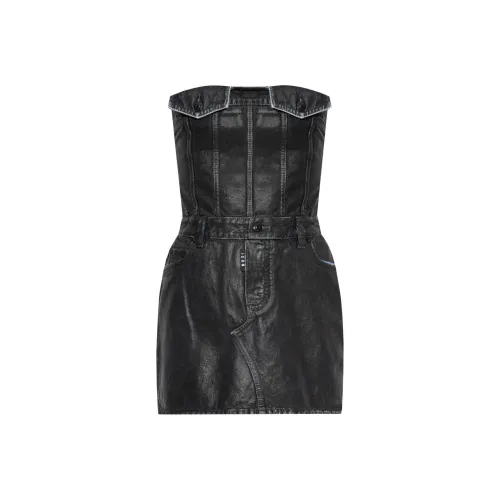 DSQUARED 2 SS24 Sleeveless Dress Women's Black DSQUARED 2 SS24 Без рукавов Платье Женское Черное