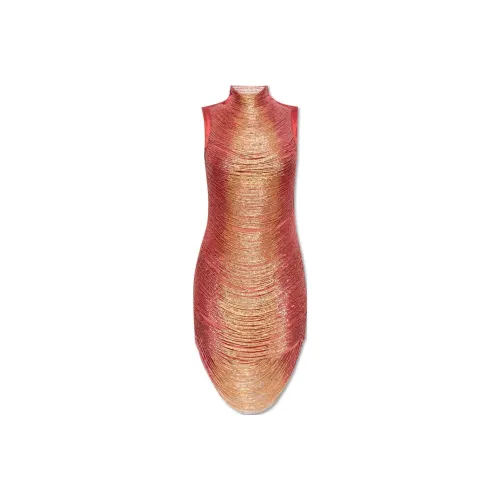 CULT GAIA Без рукавов Платье Женское Оранжевое