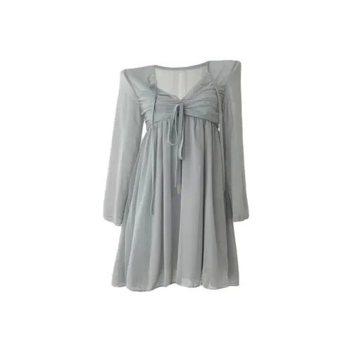 MO VOICE Длинное платье с длинными рукавами женское