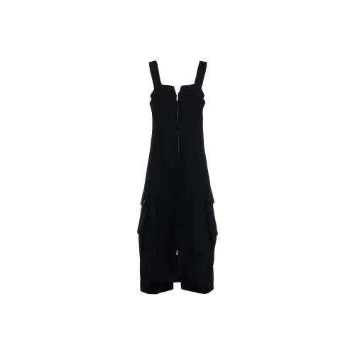 Yohji Yamamoto Черные Женские Платья без Рукавов