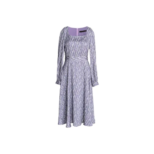 ROEYSHOUSE Длинное платье с длинными рукавами женское многоцветное