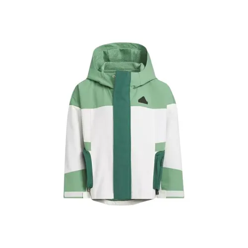 Adidas Зеленый белый Kids Куртки