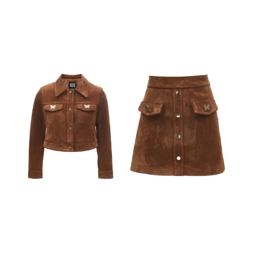 VERO MODA Комплект с юбкой Женские Vivid Коричневый