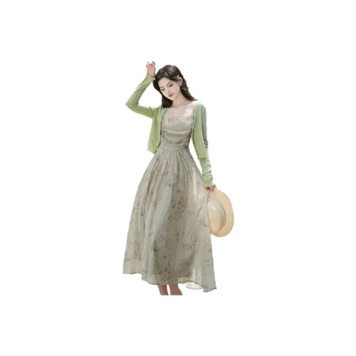 Mochahome Сосновый морозный зеленый Женские Слиплатья