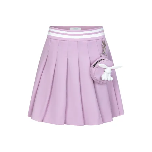 1 TROP FORT Повседневные короткие юбки Женские Светло-фиолетовый