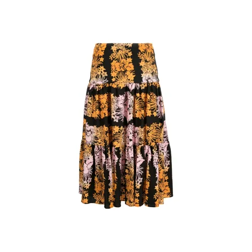 SANDRO Черный и Многоцветный Унисекс Повседневные Длинные Юбки