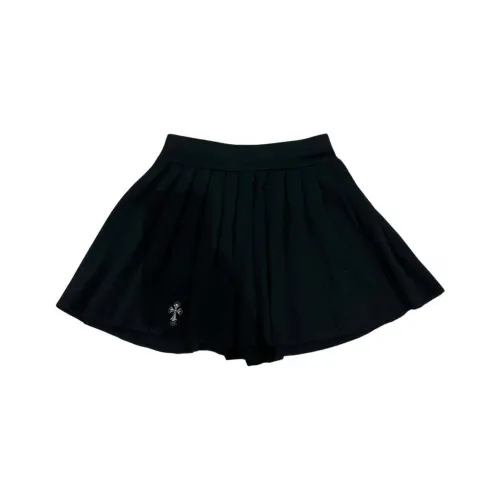 Chrome Hearts Черные Женские Повседневные Короткие Юбки