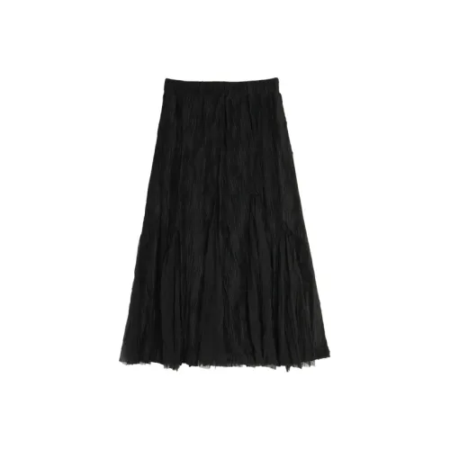SETIROM Повседневный Длинный Юбка Женская Черная