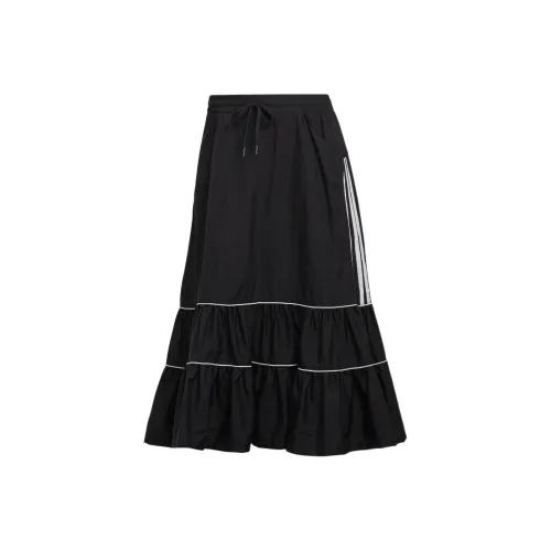 Adidas Originals Повседневный Длинный Юбка Женские Черный