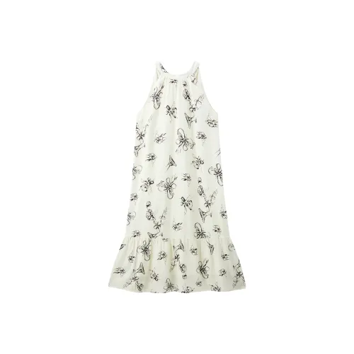 PEACEBIRD Длинное платье с длинным рукавом женское бежевый